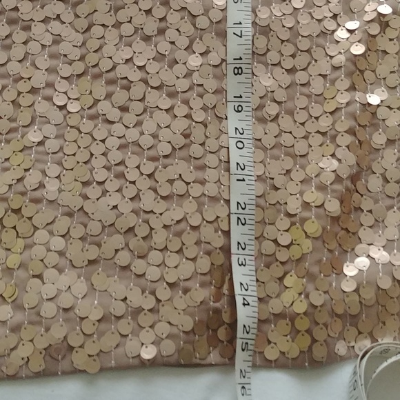 NWT, Size 14, Jones New York Sand/Gold Sequin Sleeveless Blouse - Picture 12 of 12